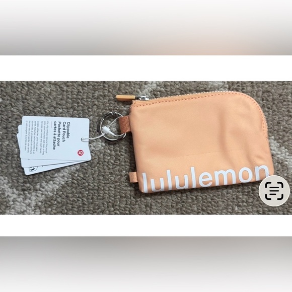 NWT Lululemon light orange Clip-On Pouch FIRM - Picture 2 of 2
